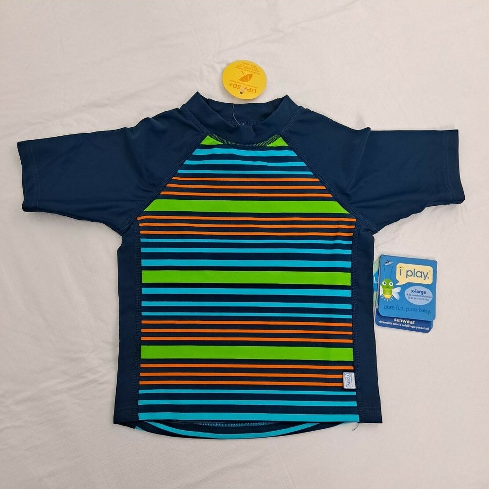 I Play Sunshine Baby Youth Blue Stripes XL 18-24 Months